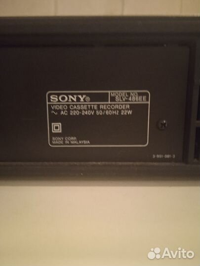 Видеомагнитофон sony DA Pro 4 Head