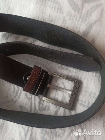 Мужской кожаный ремень с пряжкой