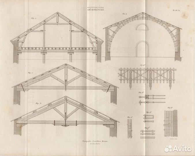 Гравюры. Архитектура. Чертежи. 19в. Ч4