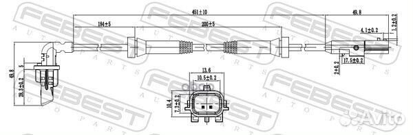 Датчик ABS задний правый 24606008 Febest