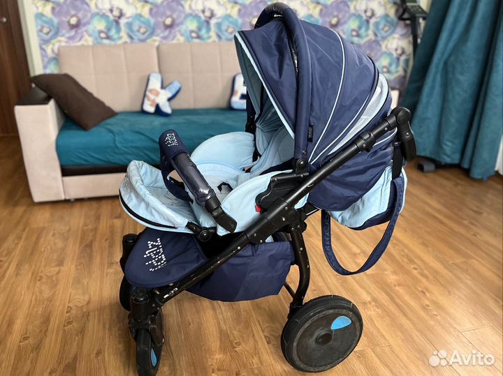 Коляска Tutis Zippy 2 в 1 New Темно синяя