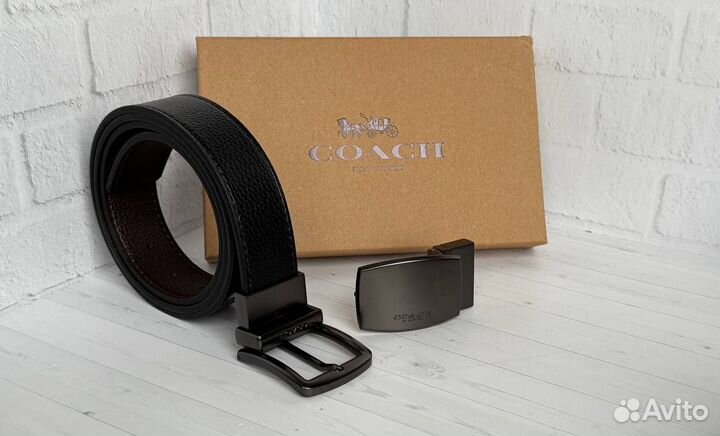 Ремень кожаный Coach