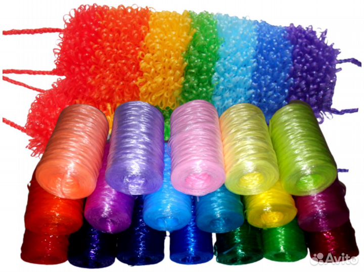 Нитки для вязания мочалок Полипропилен Пряжа