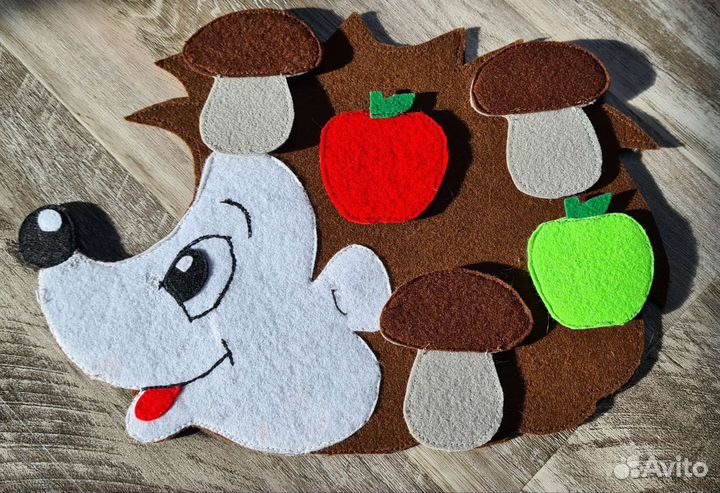 Развивающий ёжик из фетра