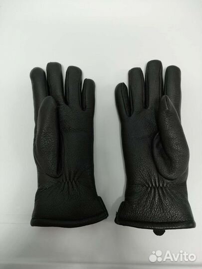 Перчатки кожаные утеплённые
