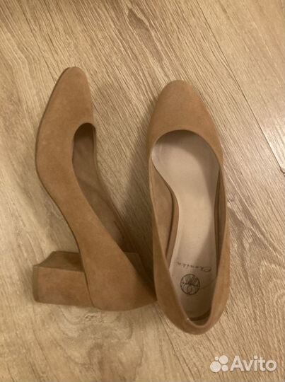 Сумка из замши Massimo Dutti и туфли Эконика