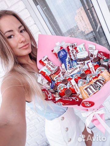 Сладкие букеты из конфет