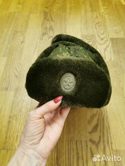 Шапка - ушанка военная новая 54-55р
