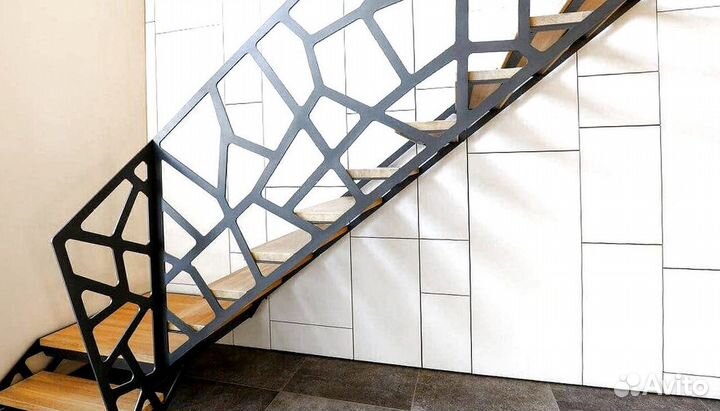 Лестница прямая под ключ