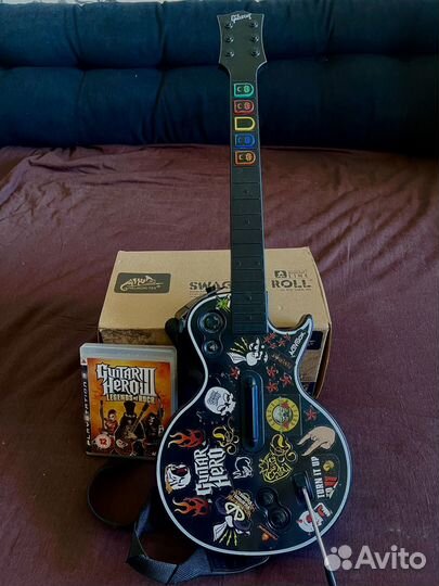 Гитара и диск для PS3 Giutar Hero III