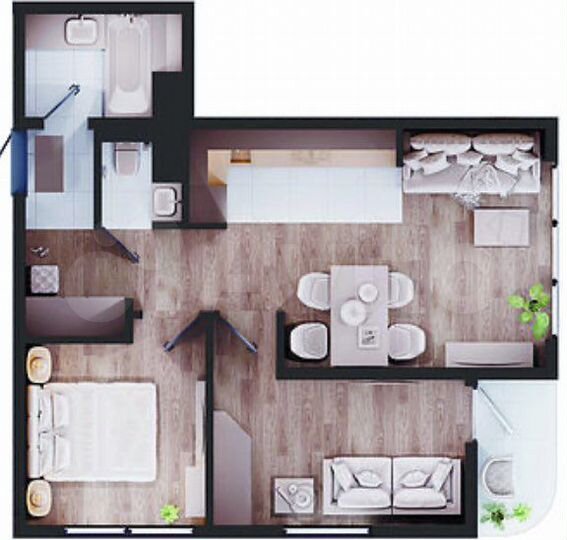 2-к. квартира, 52,1 м², 5/14 эт.