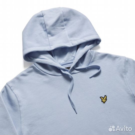 Худи голубого цвета для мужчин Lyle & Scott