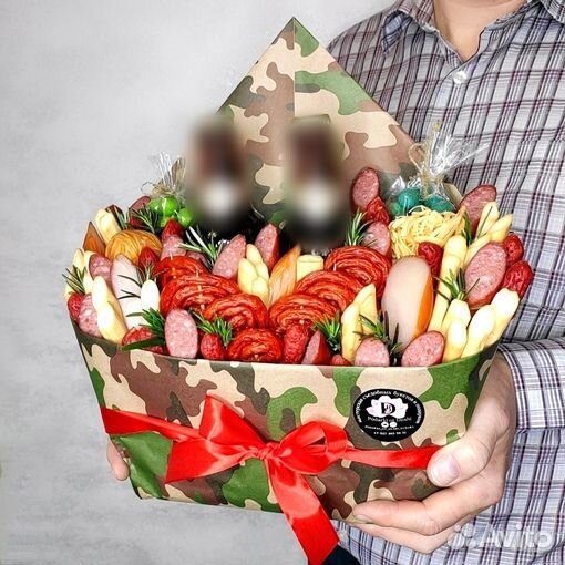 Мужской букет, Съедобный букет