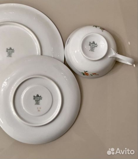 Чайное трио фарфор старый Rosenthal, Германия
