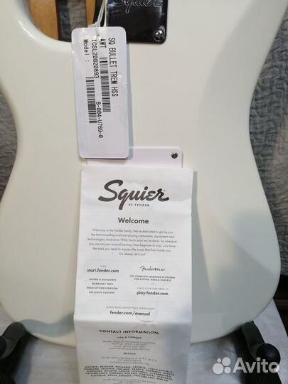 Электрогитара fender squier stratocaster