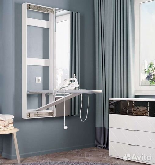 Гладильная доска Смарт с зеркалом Новая Со Склада