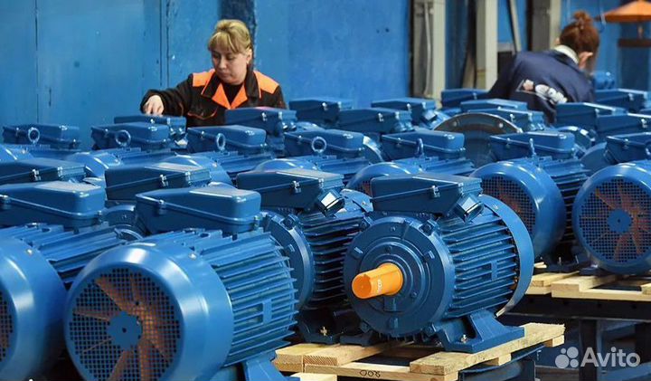 Электродвигатели в наличии от 1кВт до 400кВт новые