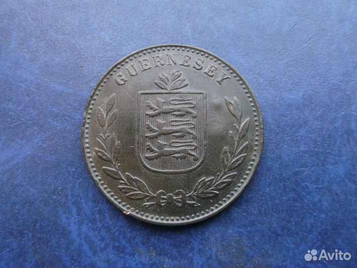 Монета 8 doubles(Дублей) 1938 года. Редкая