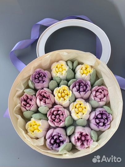 Цветы из зефира. Зефирные букеты