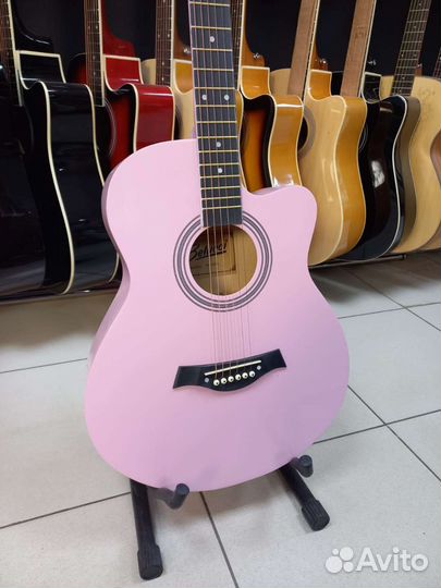 Гитара Розовая Новая