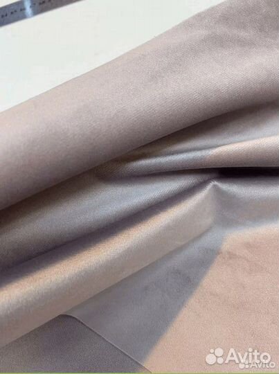 Велюровая ткань (2,4м * 0,4м) темно-розовая