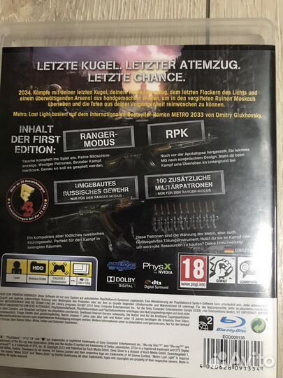 Metro last light ps3 игра