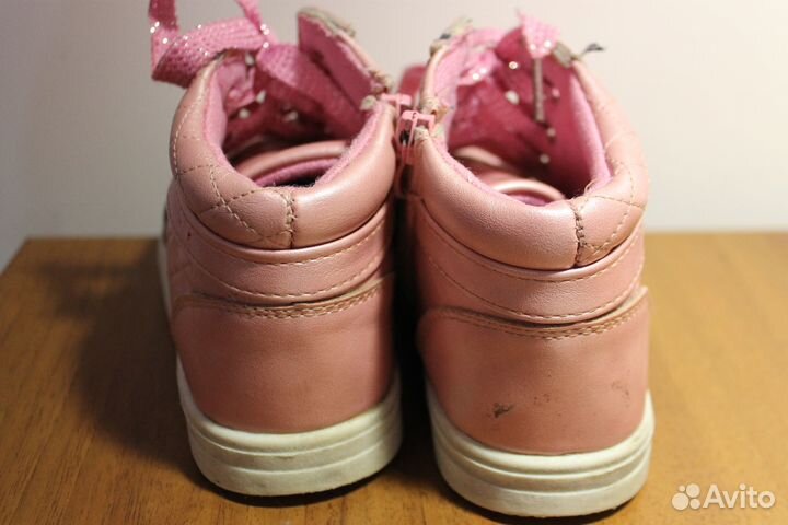 Ботинки осенние детские, розовые
