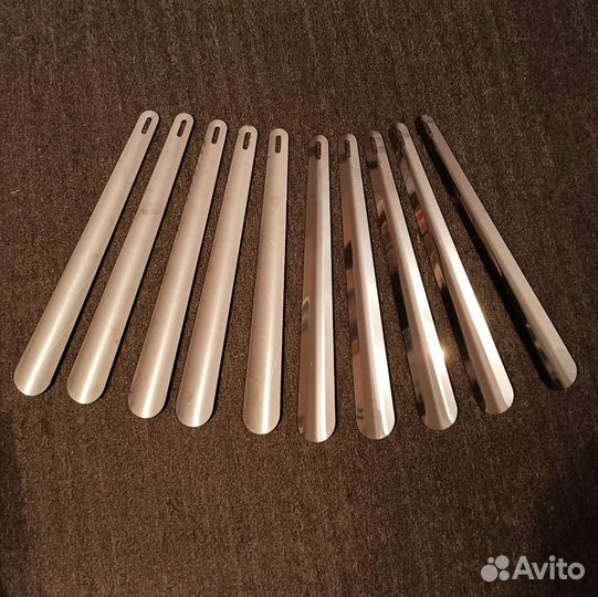 Ложка для обуви из нержавейки рожок