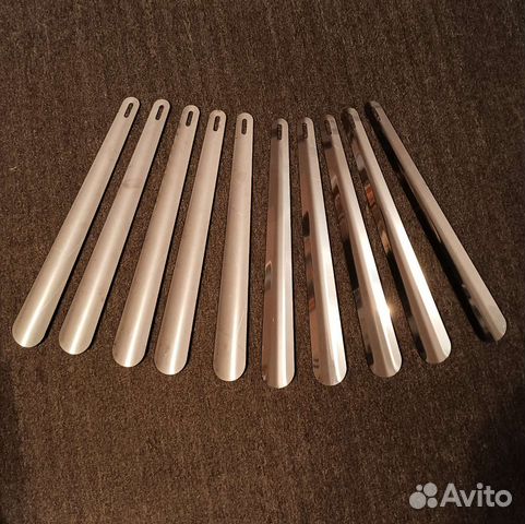 Ложка для обуви из нержавейки рожок