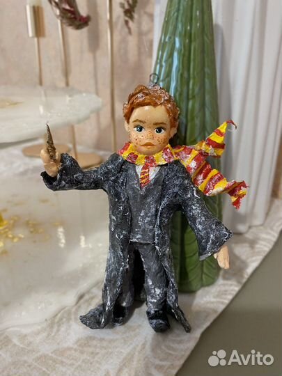 Ватные елочные игрушки Гарри Поттер