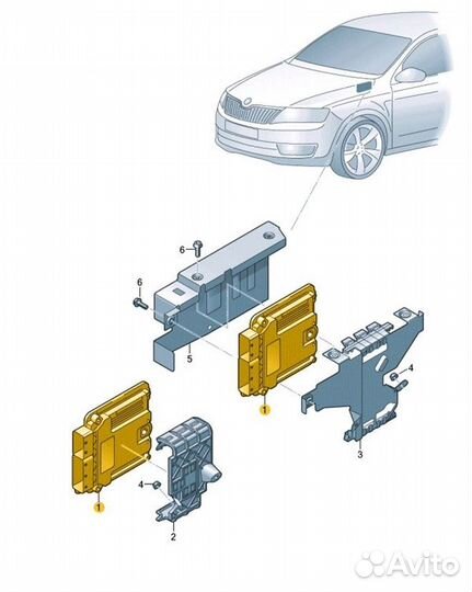 Блок управления двигателем (двс) Skoda Kodiaq NS7