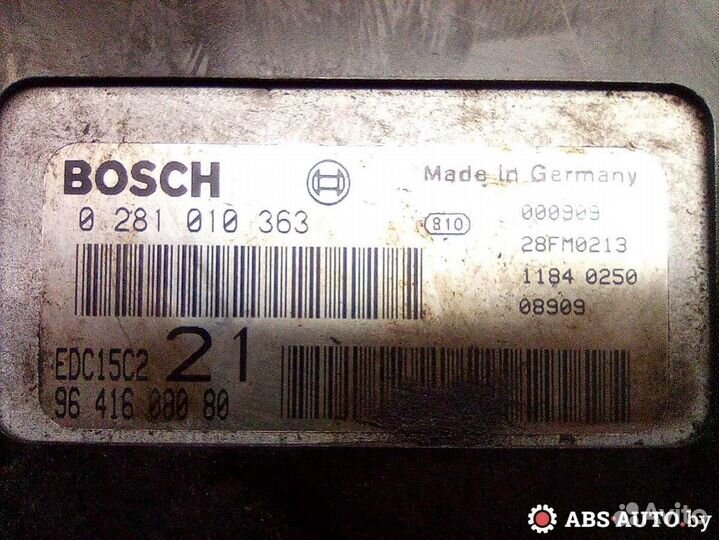 Блок управления двигателем Peugeot 406 рест. 2001