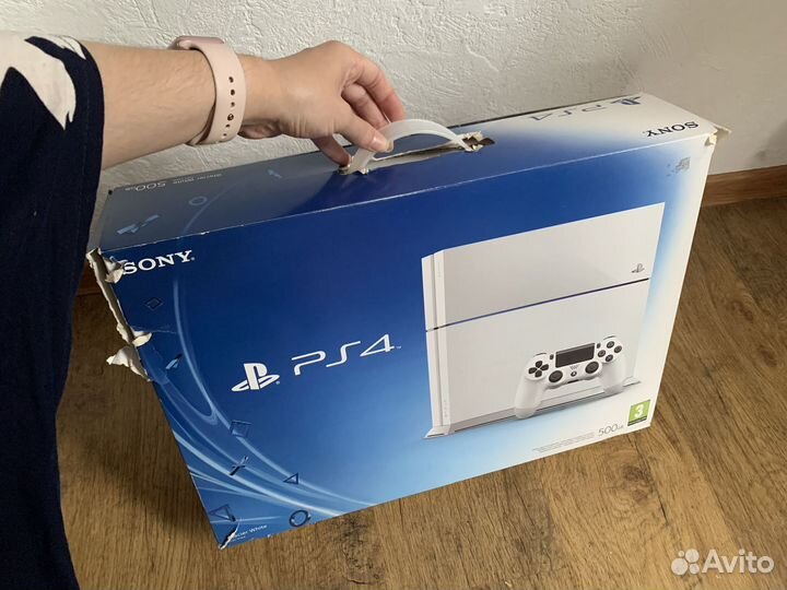 Ps4 fat 500 gb белая (состояние идеальное)