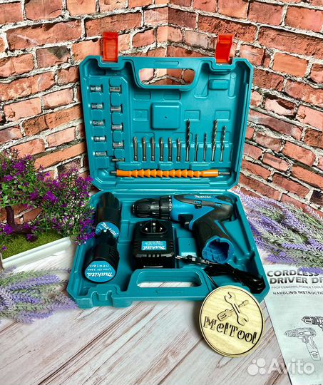 Аккумуляторный Шуруповерт Makita 2 АКБ Новый