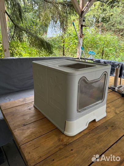 Закрытый лоток туалет для больших кошек