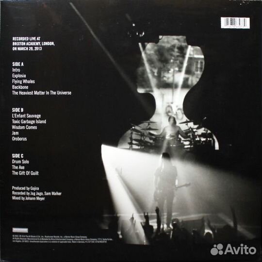 Виниловая пластинка Gojira - Live AT Brixton Acade