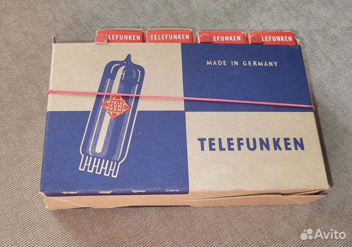 Радиолампы Винтаж Telefunken ECC84, 4шт. Новые