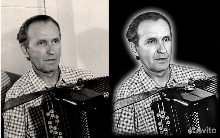 Ретушь фото на памятник