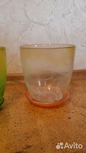 Цветочные горшки (стекло)