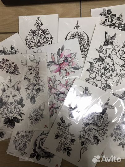 Переводные татуировки, тату наклейка