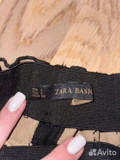 Юбка солнце клеш Zara плотная