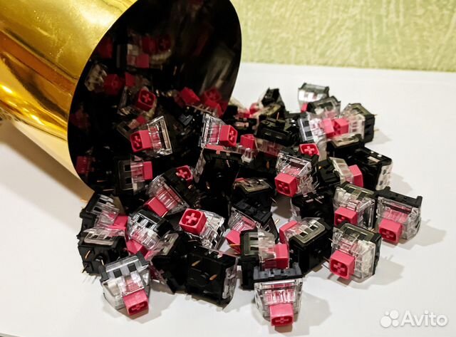 Линейные свитчи Kailh BOX Pink Rose Red 104шт купить в Санкт-Петербурге ...