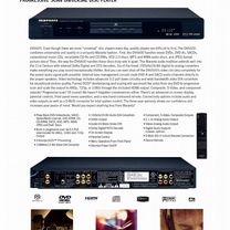 Marantz dv-6600 super audio CD / DVD player