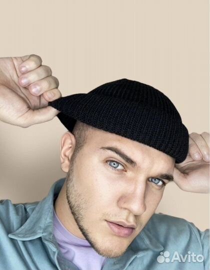 Вязаная шапка мужская оригинал
