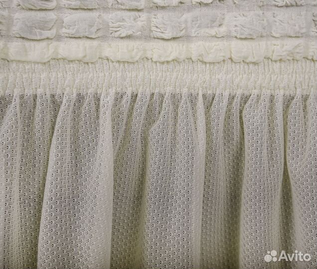 Чехол на стул со спинкой универсальный, Кремовый