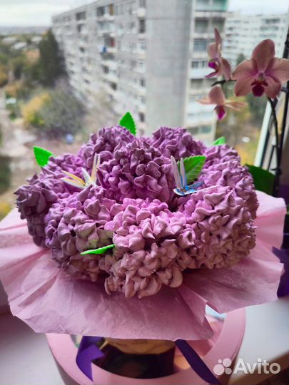 Зефирные цветы/печенье из зефира/зефир