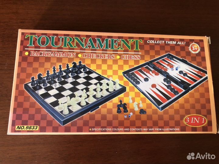 Шахматы нарды шашки 3 в 1