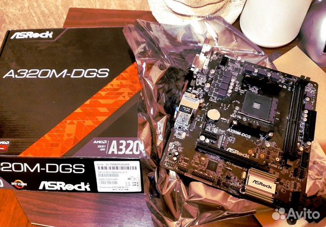 Материнская плата ASRock A320M-DGS купить в Москве | Электроника | Авито