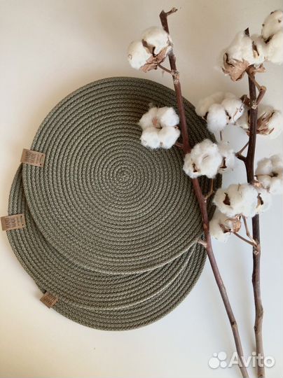 Сервировочные салфетки (хаки)