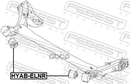 Сайлентблок балки моста зад прав/лев hyabelnr
